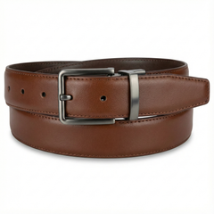 Men’s Brown Genuine Leather Jacket Outfit Set – Jacket, Wallet, Belt & Keychain