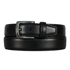 Men’s Black Leather Jacket Bundle – Jacket with Matching Wallet, Belt & Keychain