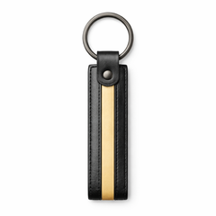 Men’s Black & Sand Gold Leather Stand Collar Jacket Outfit Set – Jacket, Wallet, Belt & Keychain