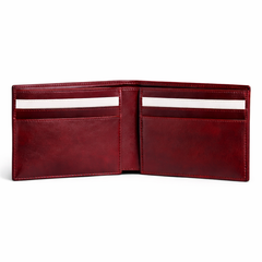 Men’s Red & White Leather Stand Collar Jacket Outfit Set – Jacket, Wallet, Belt & Keychain