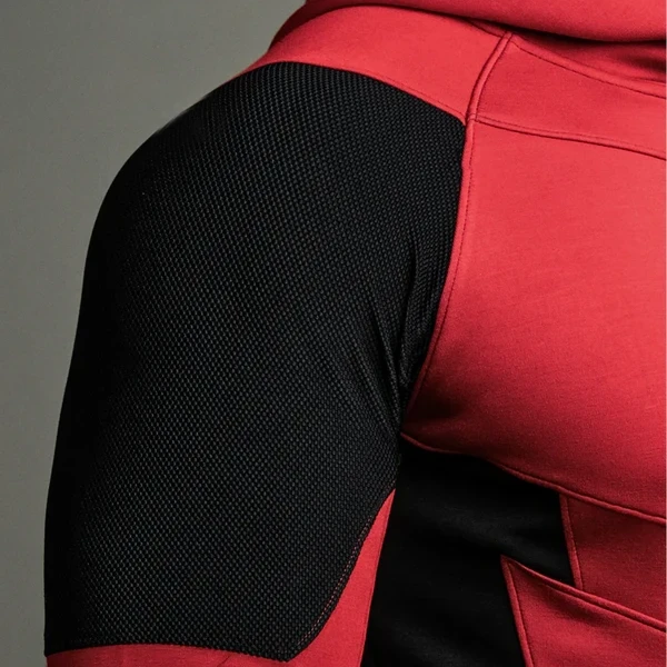 Deadpool Performance Hoodie | Red & Black Zipper | USA Activewear - Photo 5