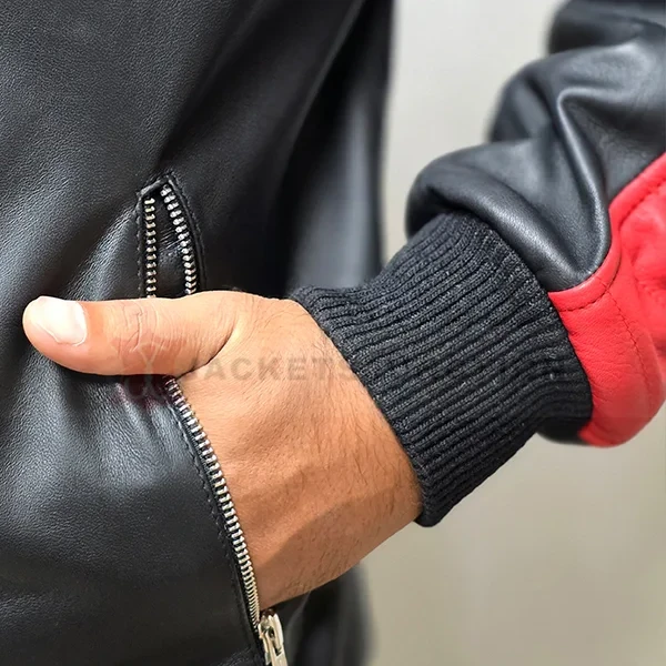 Miami Vice Stunt Team Ryan Gosling Black Leather Jacket | The Fall Guy Colt Seavers Replica | Genuine Leather | Shop Now - Photo 3