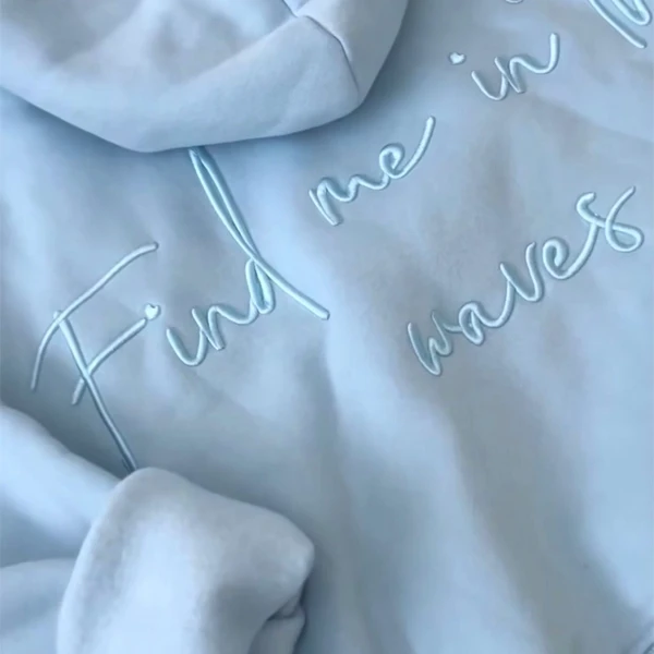 Amare Find Me in Waves Hoodie | Blue Oversized | USA Beachwear - Photo 1
