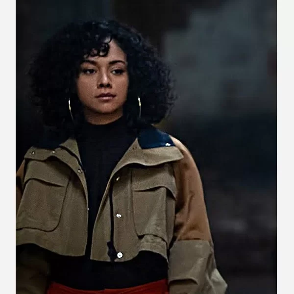 Effie Morales Cropped Jacket | Power Book II Ghost S03 Replica | Cotton & Zipper Closure | Shop Now - Photo 2