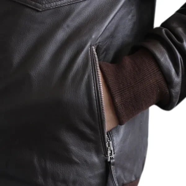 Brooklyn Nine-Nine Black Biker Jacket | Jake Peralta Inspired Leather Coat - Photo 5