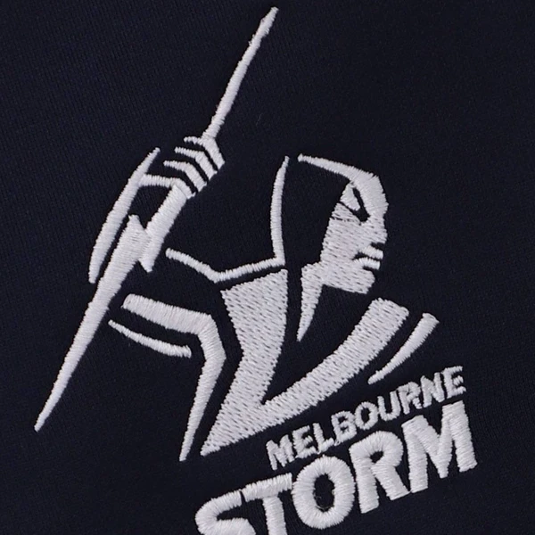 Official NRL Melbourne Storm 2024 Hoodie | O’Neills Blue Fleece Pullover - Photo 2