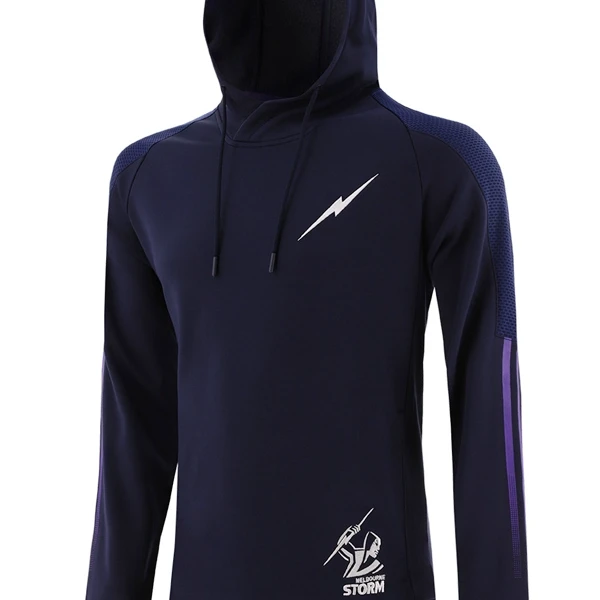 Official NRL Melbourne Storm 2024 Hoodie | O’Neills Blue Fleece Pullover - Photo 5
