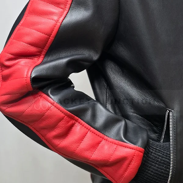 Miami Vice Stunt Team Ryan Gosling Black Leather Jacket | The Fall Guy Colt Seavers Replica | Genuine Leather | Shop Now - Photo 6