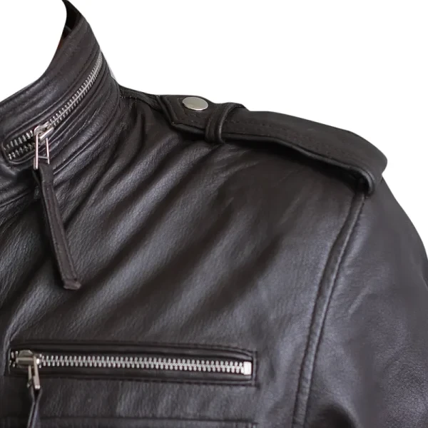 Brooklyn Nine-Nine Black Biker Jacket | Jake Peralta Inspired Leather Coat - Photo 3