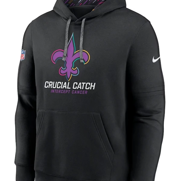 Nike Saints 2024 Hoodie | Crucial Catch | USA NFL Charity Apparel - Photo 3