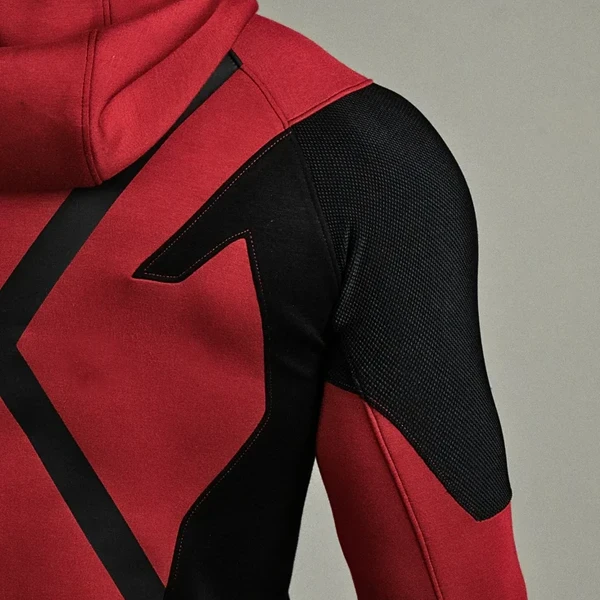 Deadpool Performance Hoodie | Red & Black Zipper | USA Activewear - Photo 4