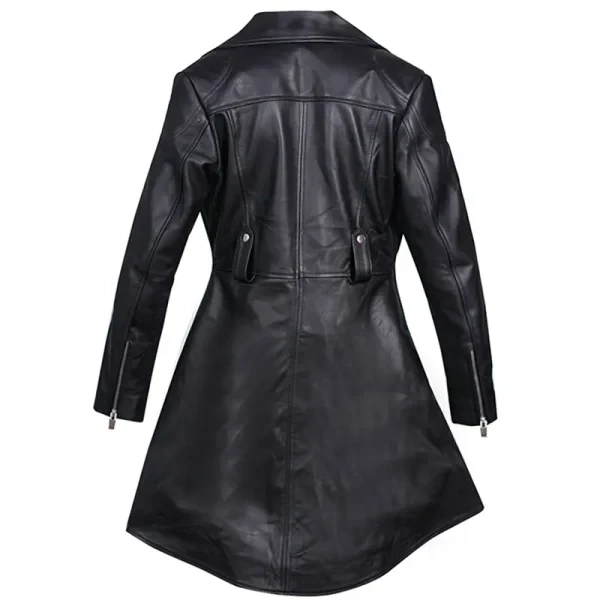The Umbrella Academy Allison Peplum Black Jacket | Real Leather | Emmy Raver-Lampman Style - Photo 5