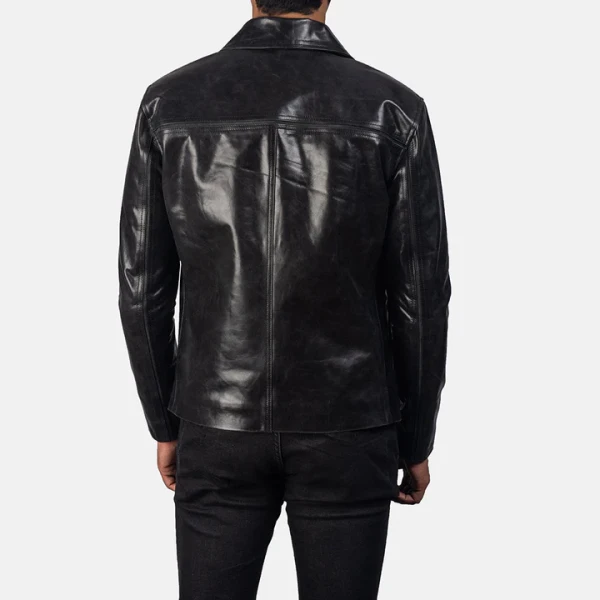 Mystical Black Leather Jacket | Cowhide & Quilted Lining for Timeless Edge - Photo 5