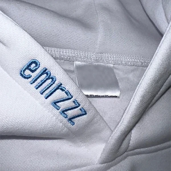 Emrzzz Thermal White Pullover Hoodie | Winter-Ready Fleece | Rib-Knit Cuffs | Shop Now - Photo 1