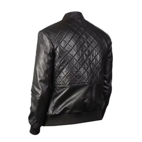 Men Moda Black Leather Bomber Jacket | Premium Tailored Fit & Modern Style - Photo 1